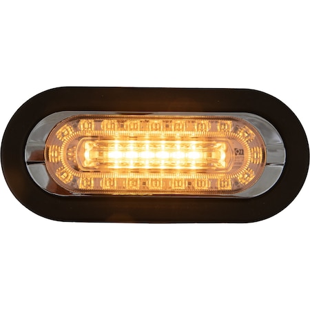 Buyers Products Combination 6 Inch LED Amber Marker Light with Amber/Clear Strobe Light 5626226